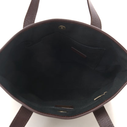 Burberry Haymarket Check Studded Tote Chocolate 4 of 12