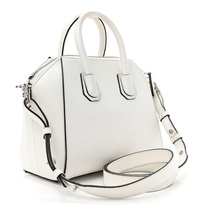 Givenchy Calfskin Signature Logo Small Antigona White 3 of 15