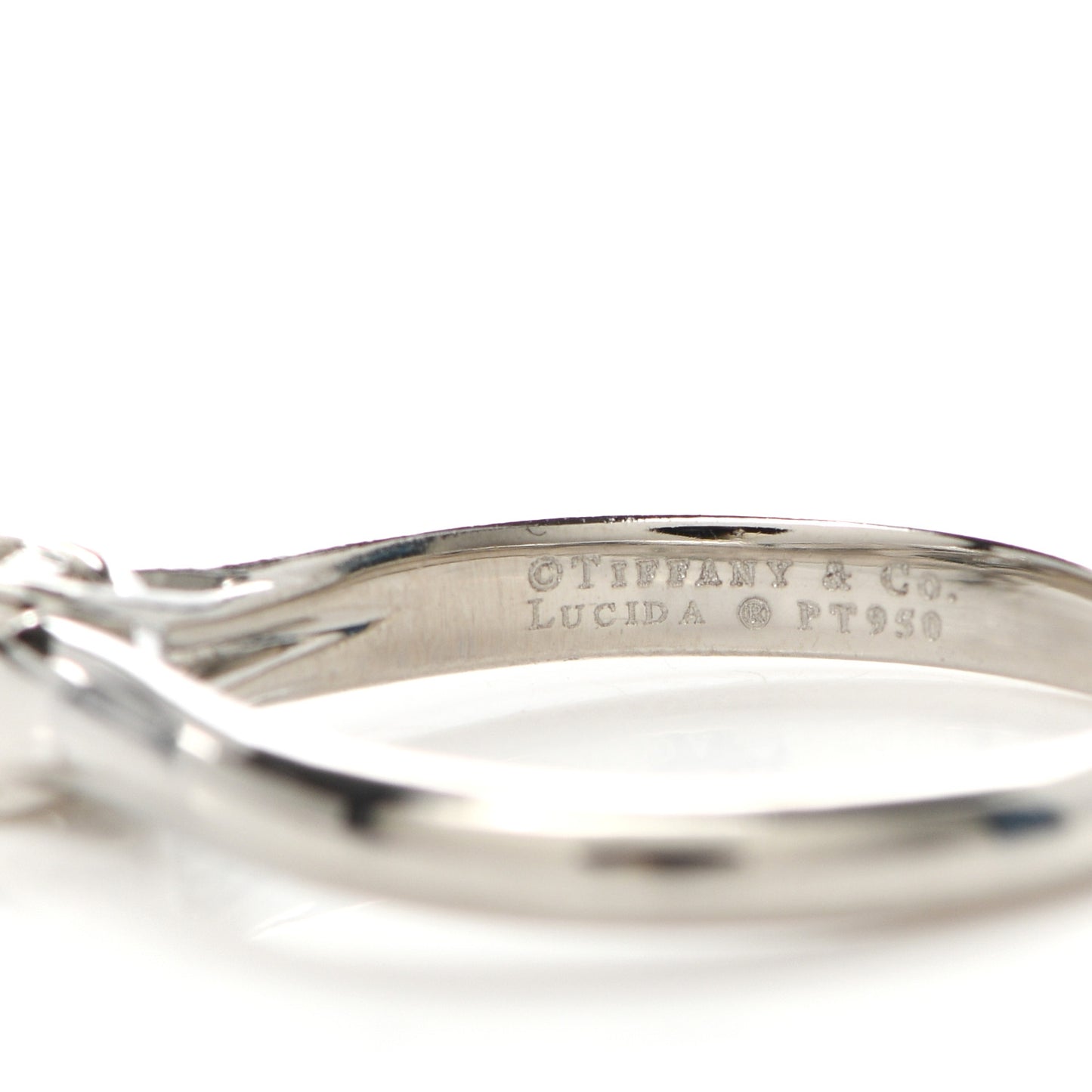 Platinum Diamond .31ct Solitaire Lucida Engagement Ring 52 6