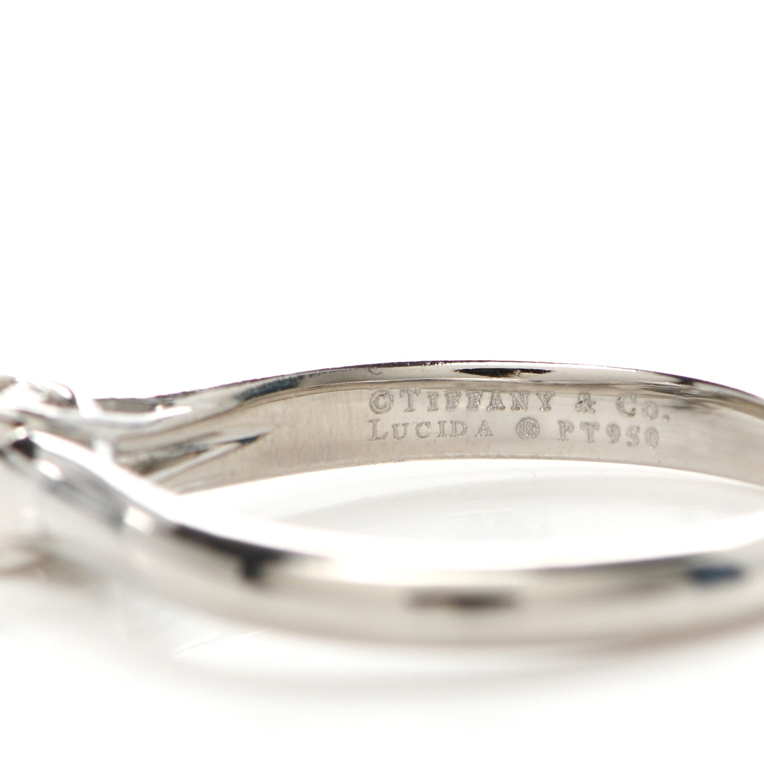 Tiffany Platinum Diamond .31ct Solitaire Lucida Engagement Ring 52 6 10 of 10