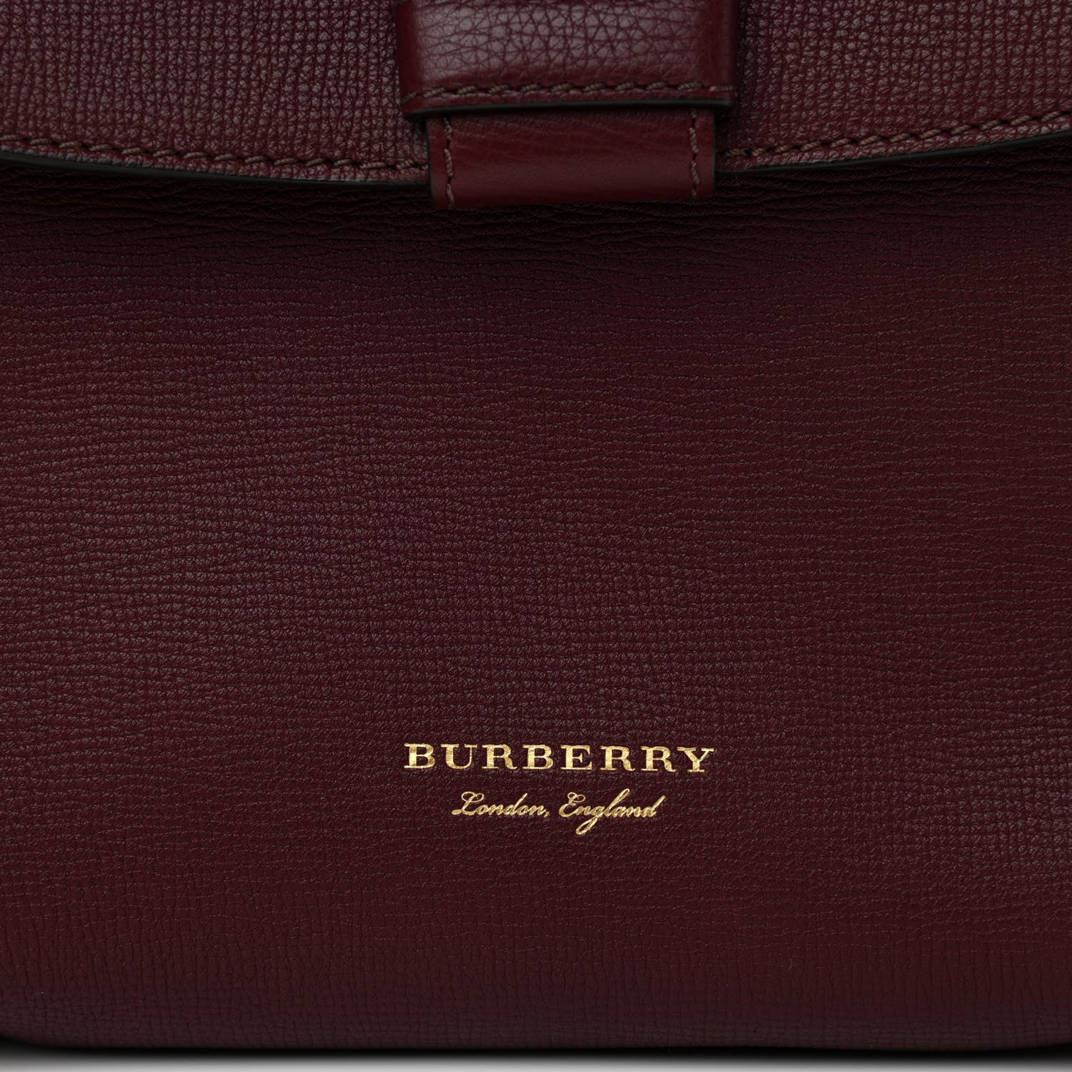 Burberry Derby Calfskin House Check Small Camberley Mahogany Red 8 of 12