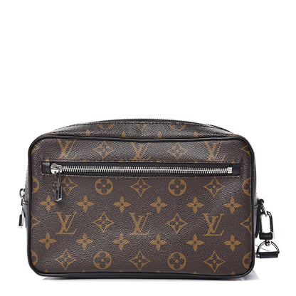 Louis Vuitton Monogram Macassar Kasai Clutch Black 1 of 10