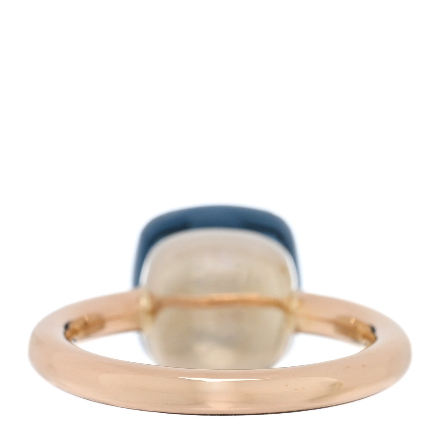 Pomellato 18K Rose Gold London Blue Topaz Classic Nudo Ring 52 6 3 of 5