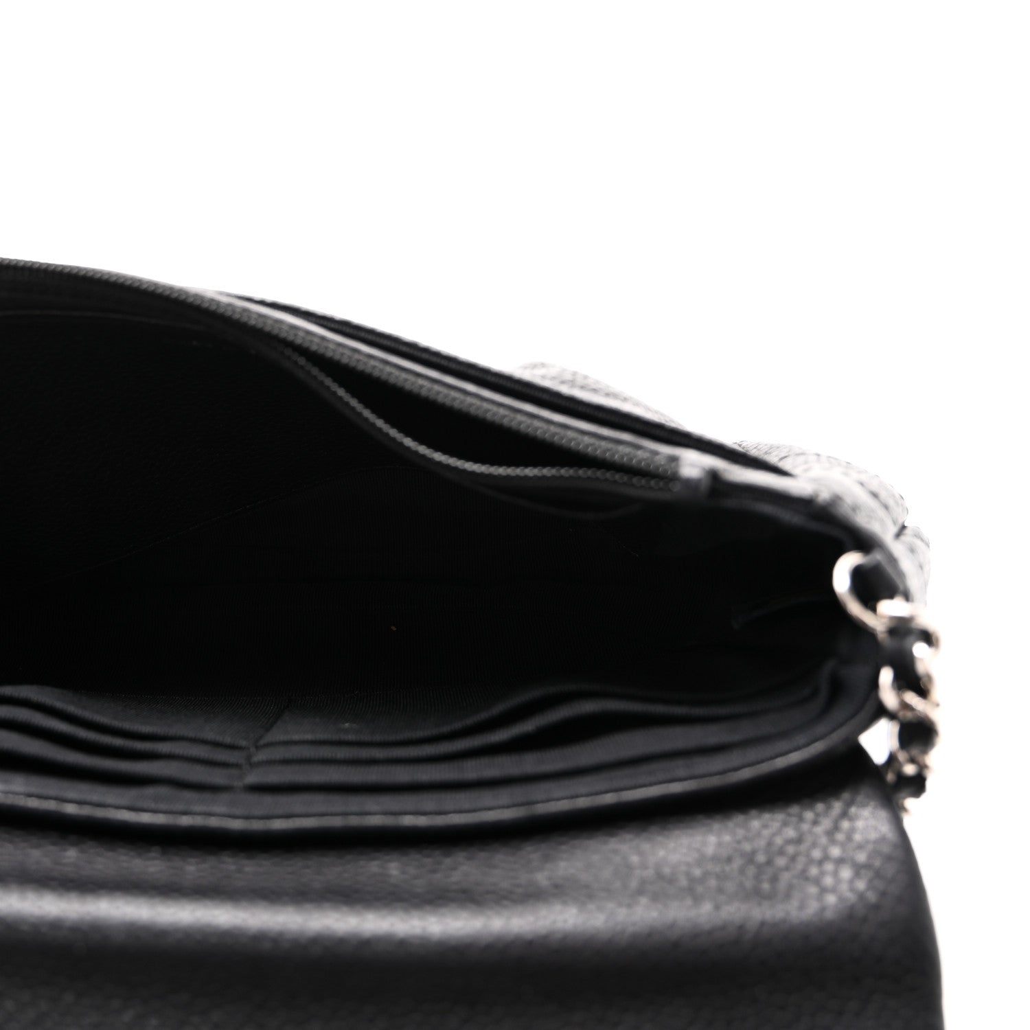Chanel Caviar Half Moon Wallet On Chain WOC Black 5 of 12