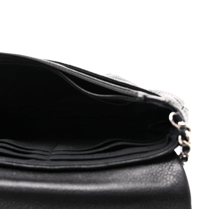 Chanel Caviar Half Moon Wallet On Chain WOC Black 5 of 12