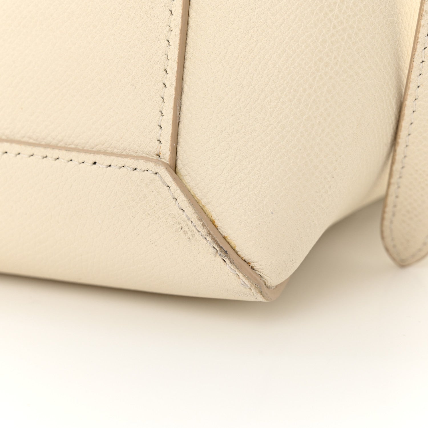 Celine Grained Calfskin Micro Belt Bag White 16 of 19