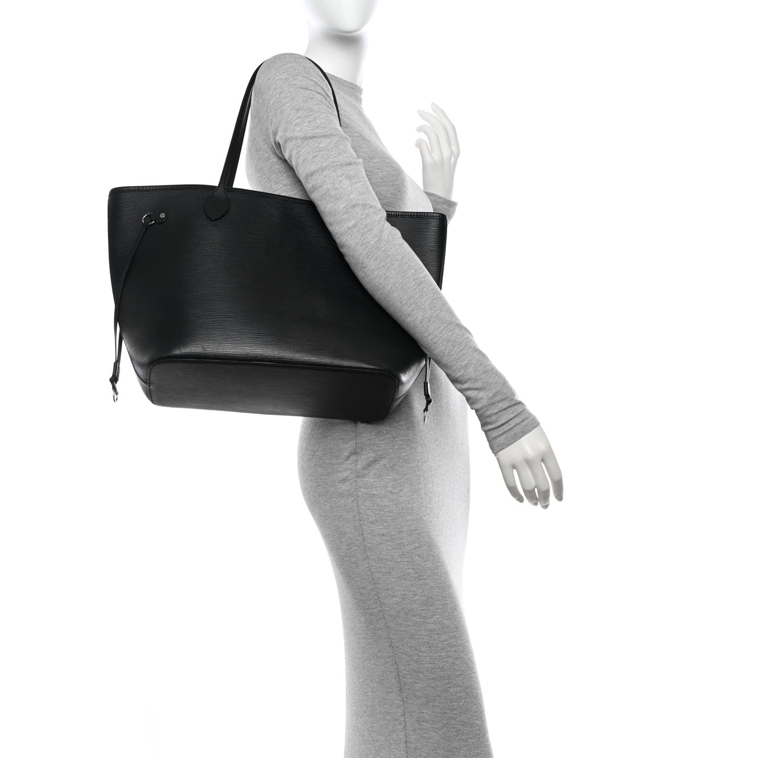 Louis Vuitton Epi Neverfull MM Black 2 of 15