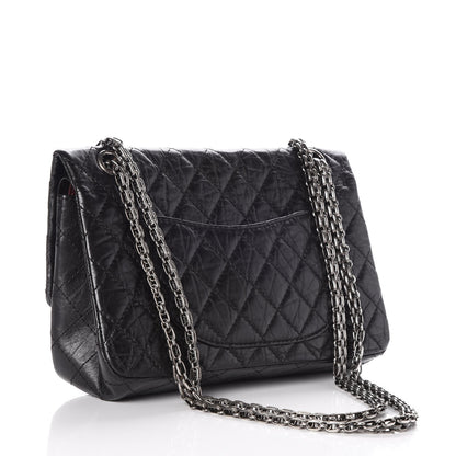 Chanel Aged Calfskin Quilted 2.55 Reissue 225 Flap Black 3 of 7