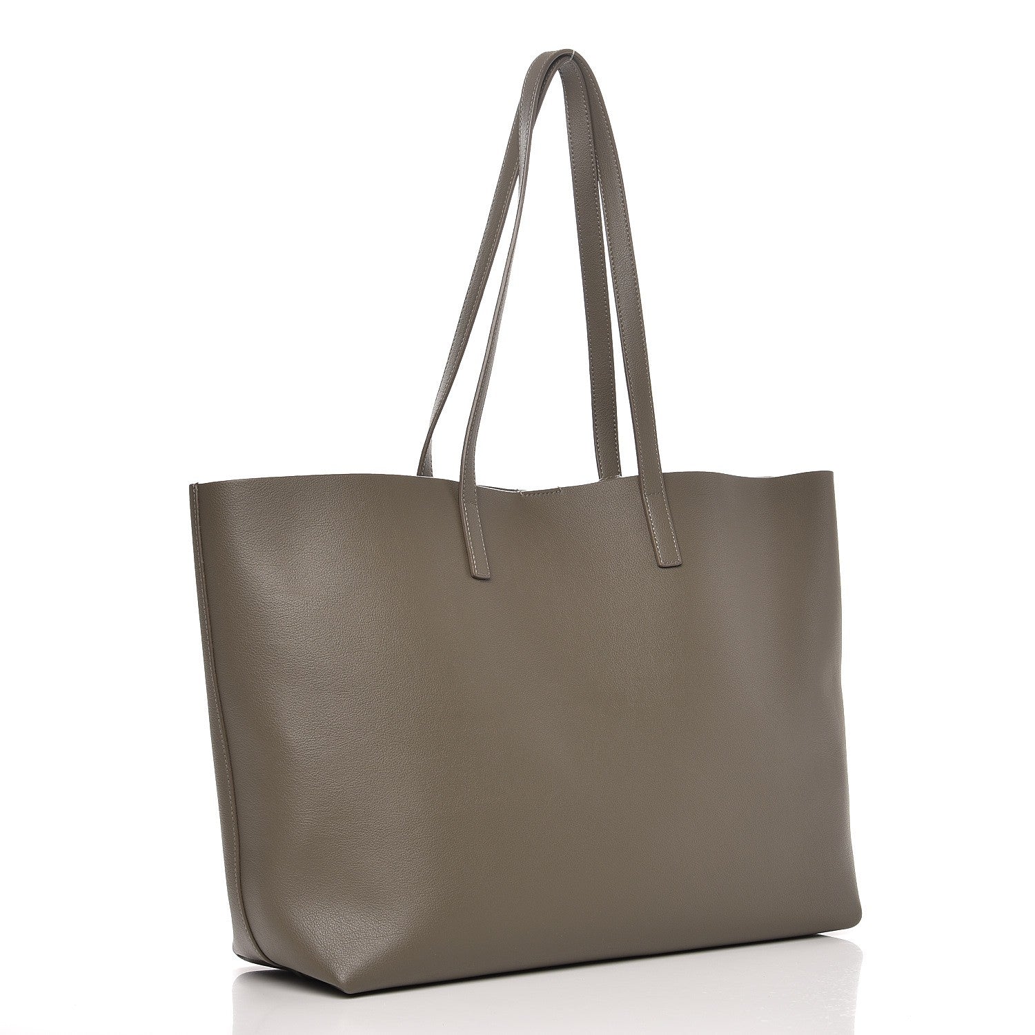 Saint Laurent Calfskin Large Shopping Tote Kaki Militaire 4 of 10