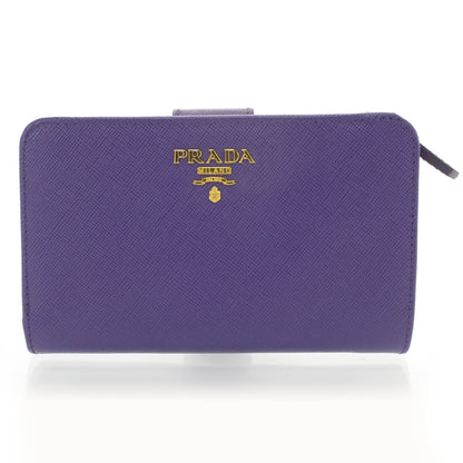 Prada Saffiano Compact Wallet Viola 1 of 8