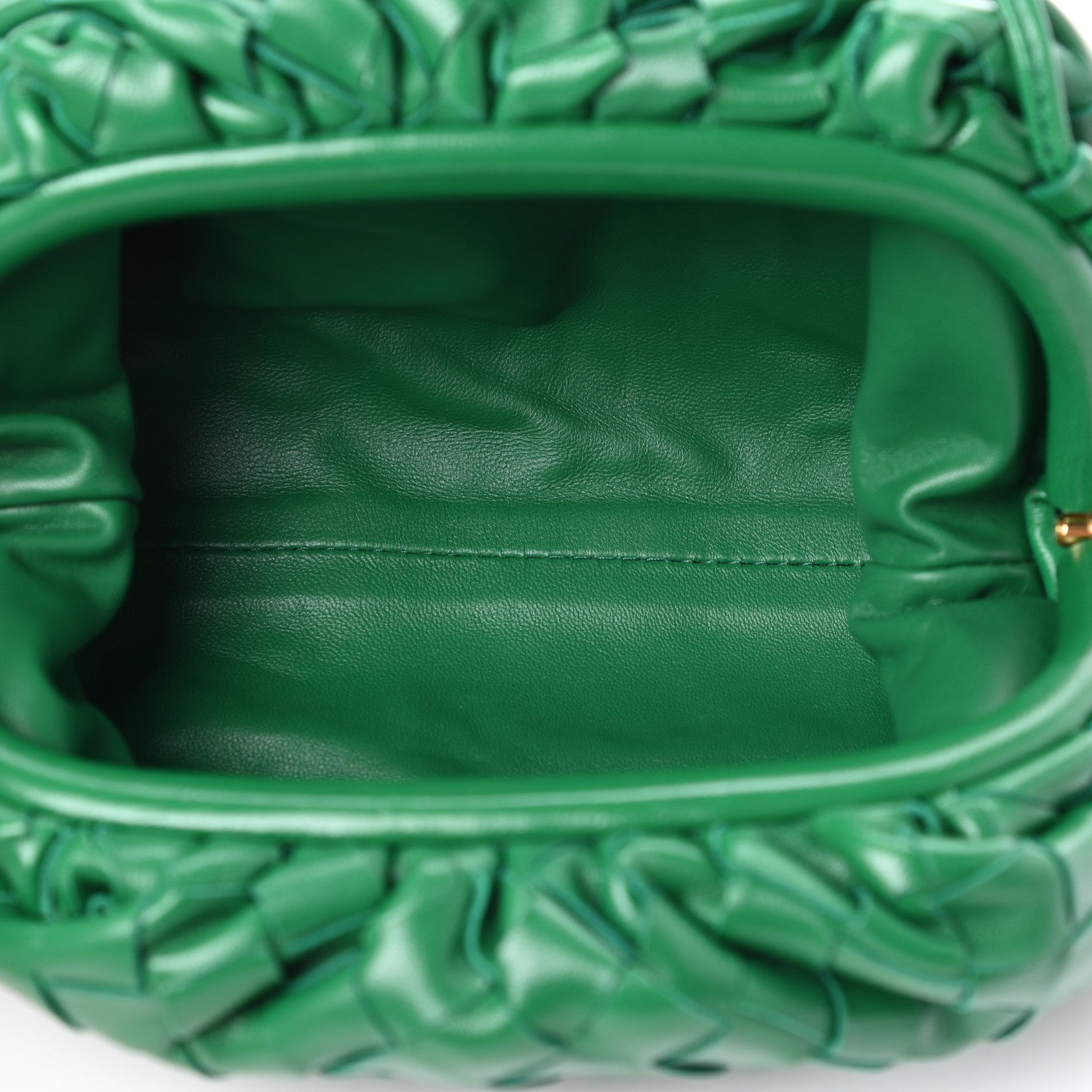 Bottega Veneta Nappa Intrecciato The Mini Pouch Racing Green 5 of 9