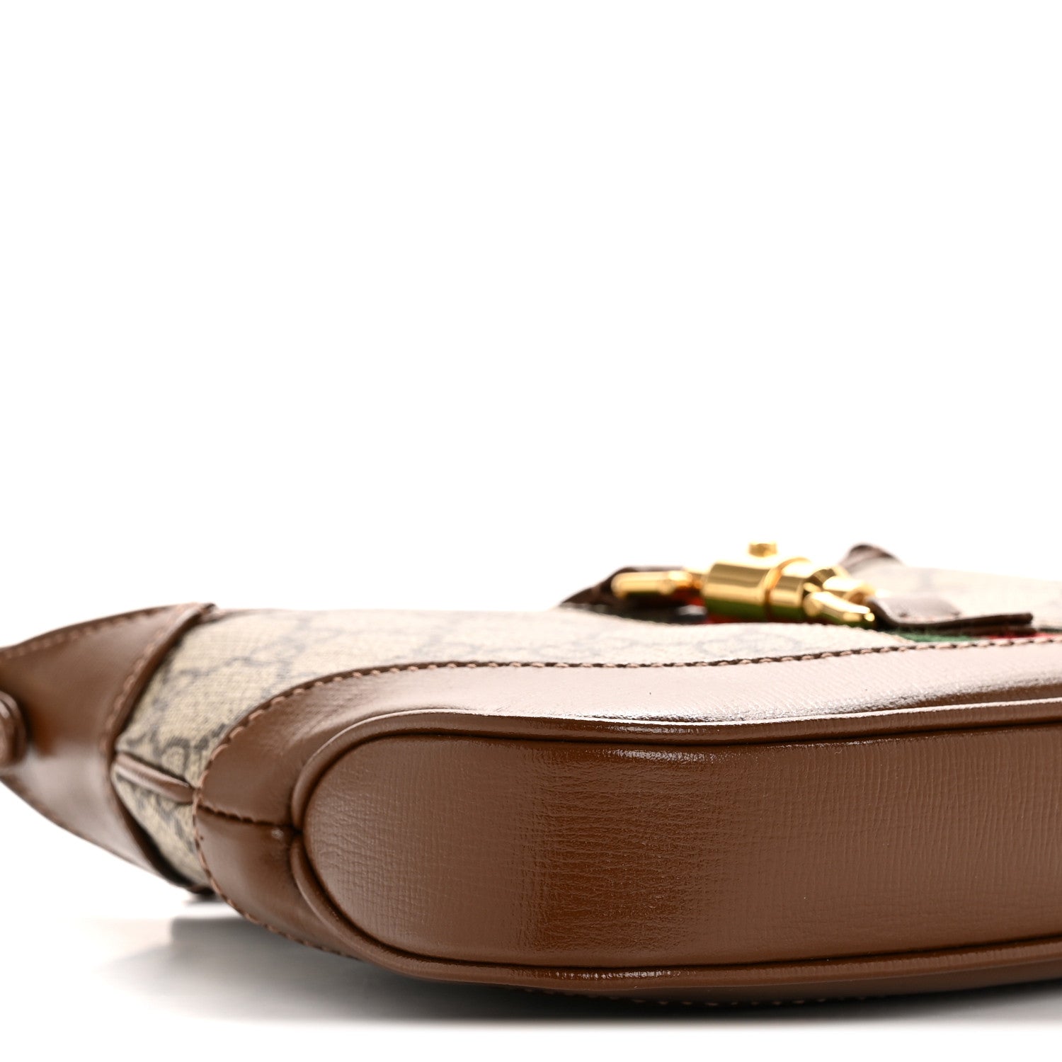 Gucci GG Supreme Monogram Azalea Calfskin Web Mini Jackie 1961