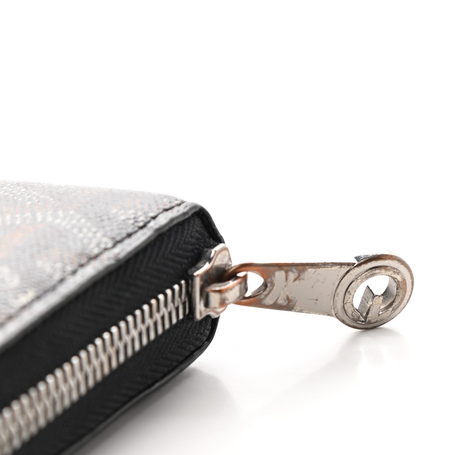 Goyard Goyardine Matignon Zip Around GM Wallet Black 7 of 8