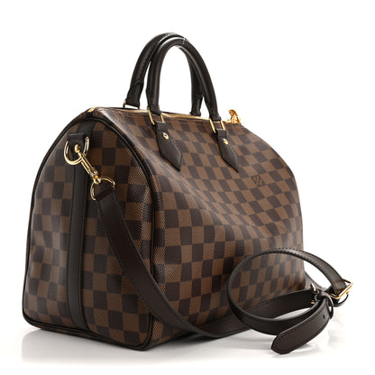 Louis Vuitton Damier Ebene Speedy Bandouliere 30 2 of 9