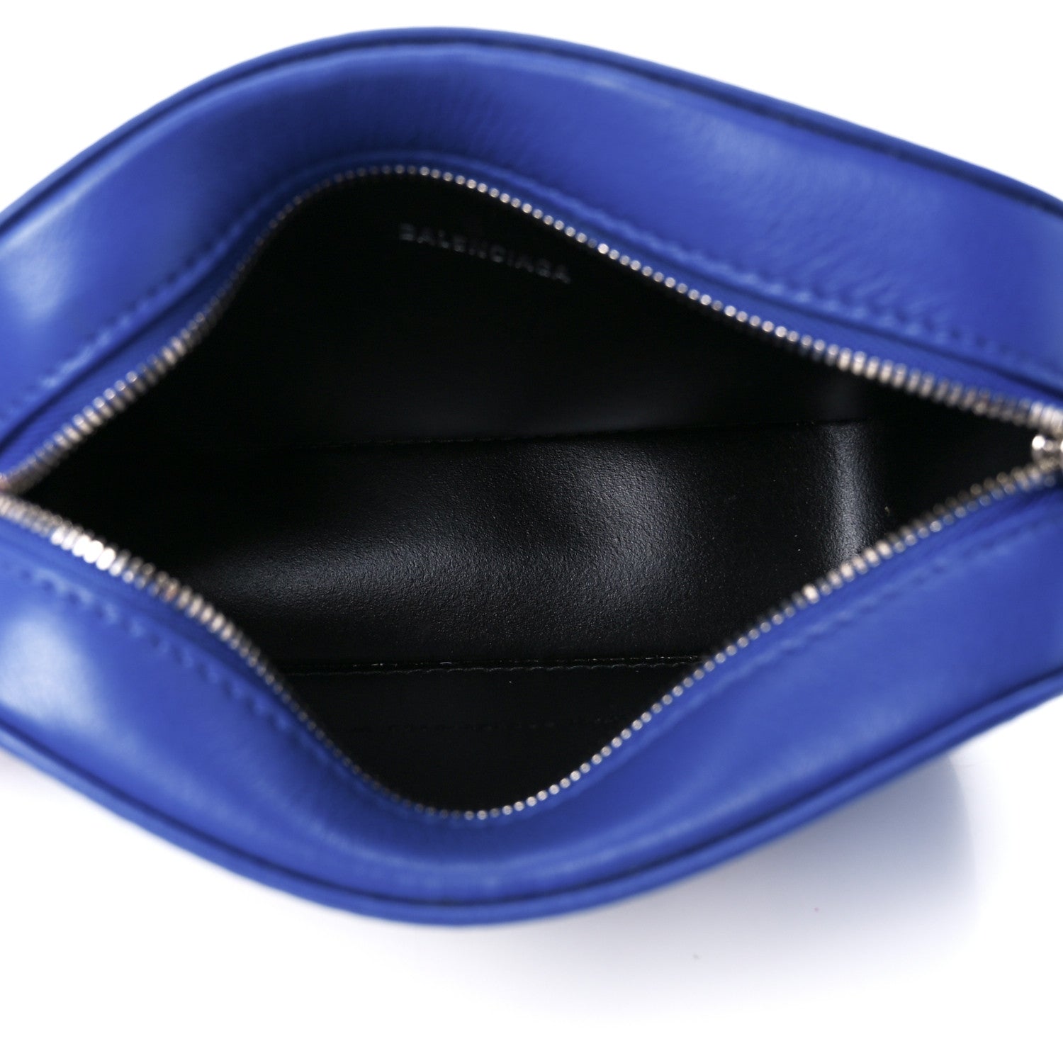 Balenciaga Smooth Calfskin Kittens Logo XS Everyday Camera Bag Electric Blue White 5 of 11