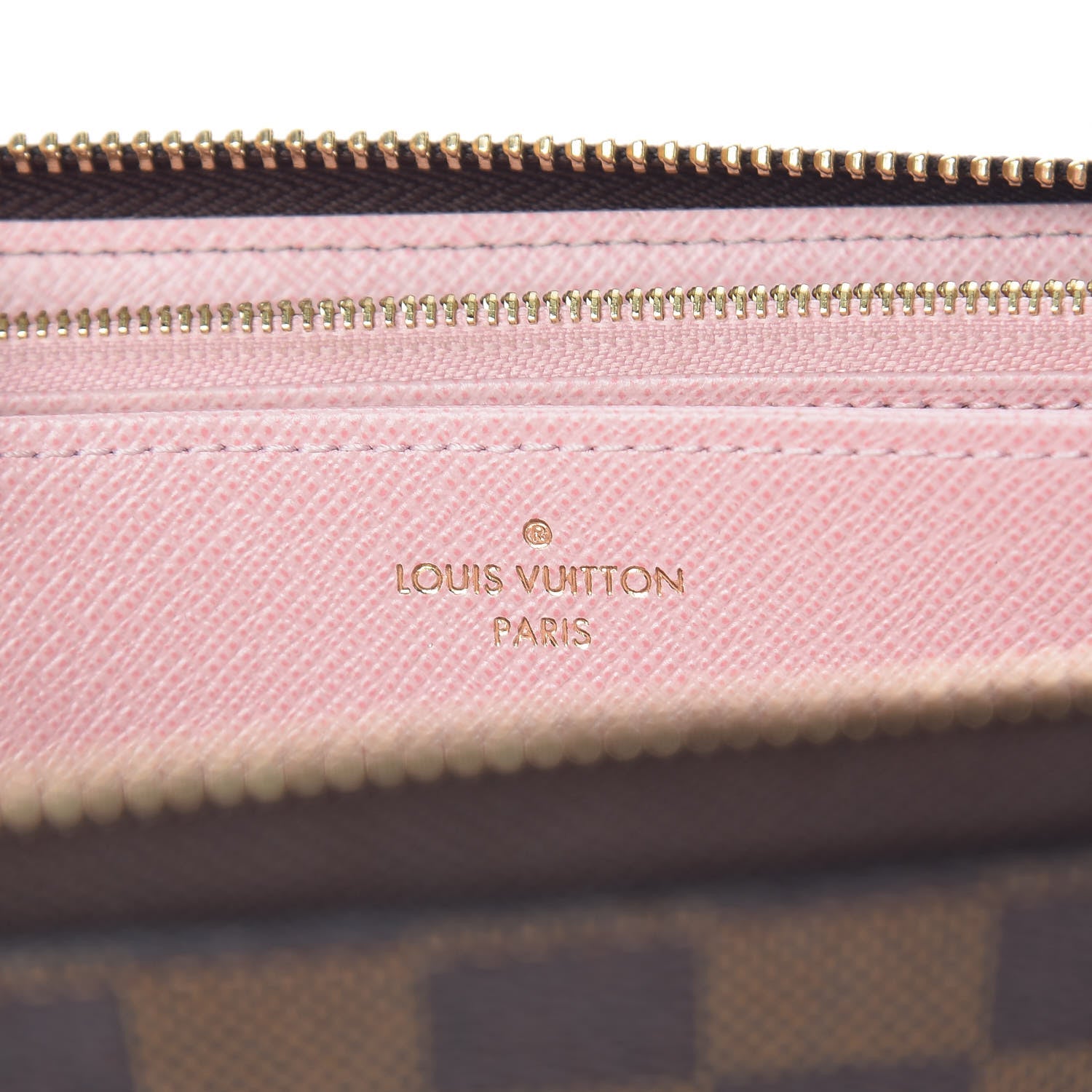 Louis Vuitton Damier Ebene Zippy Wallet Rose Ballerine 6 of 7