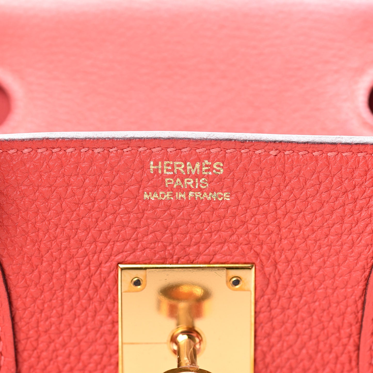 Togo Birkin 30 Rouge Pivoine