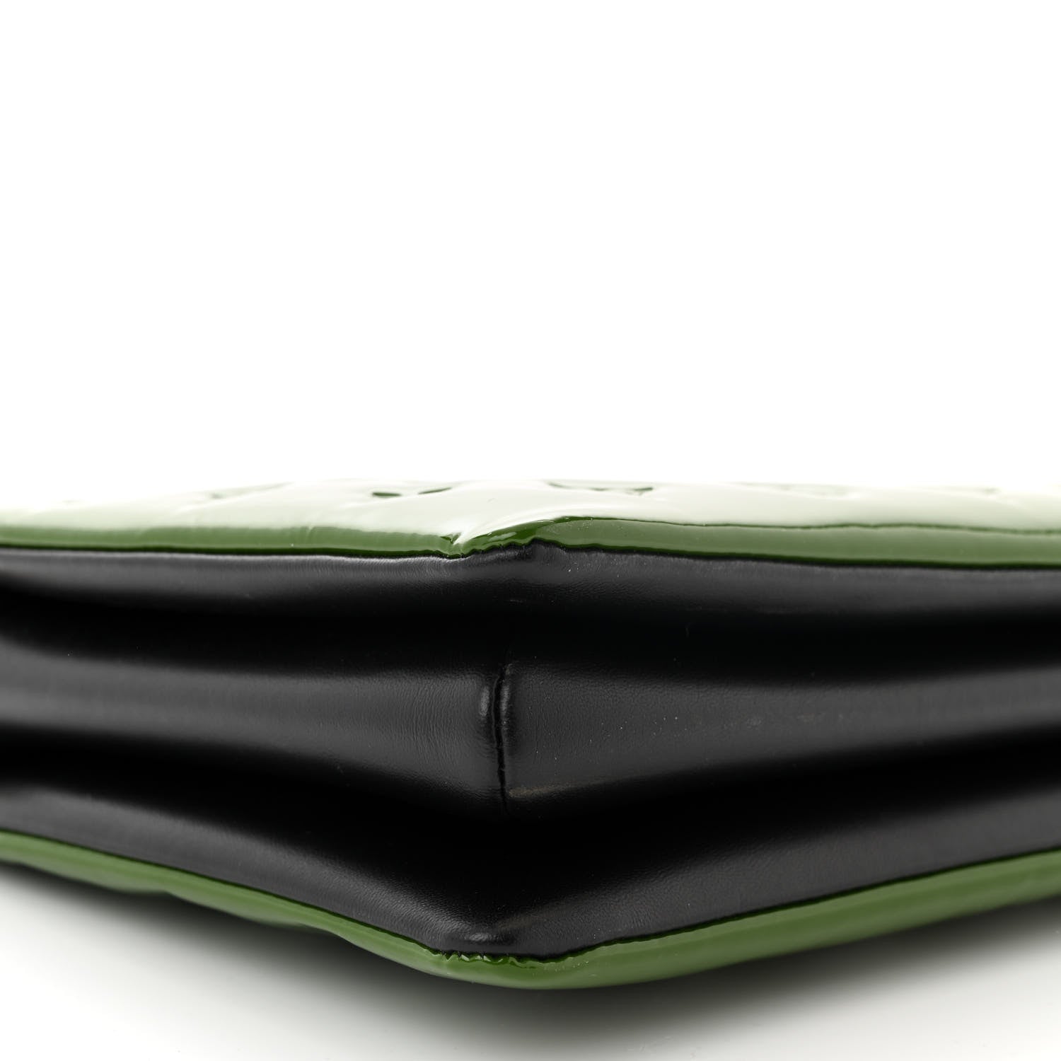 Louis Vuitton Patent Embossed Monogram Coussin PM Green Black 9 of 10