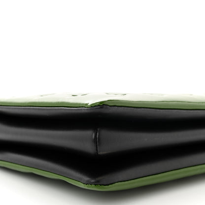 Louis Vuitton Patent Embossed Monogram Coussin PM Green Black 9 of 10