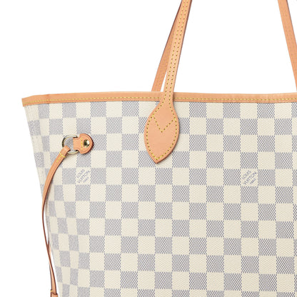 Louis Vuitton Damier Azur Neo Neverfull MM Rose Ballerine 10 of 13