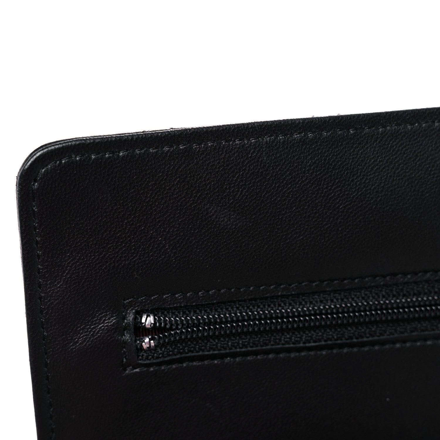 Chanel Lambskin Quilted Wallet On Chain WOC Black 12 of 14