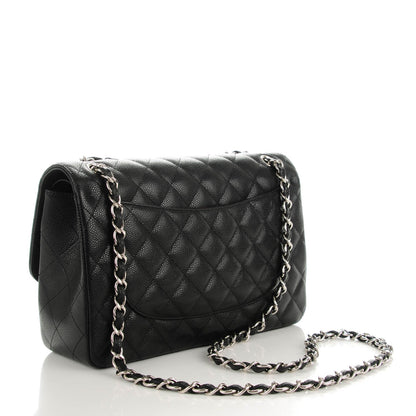 Chanel Caviar Quilted Jumbo Double Flap Black 3 of 7
