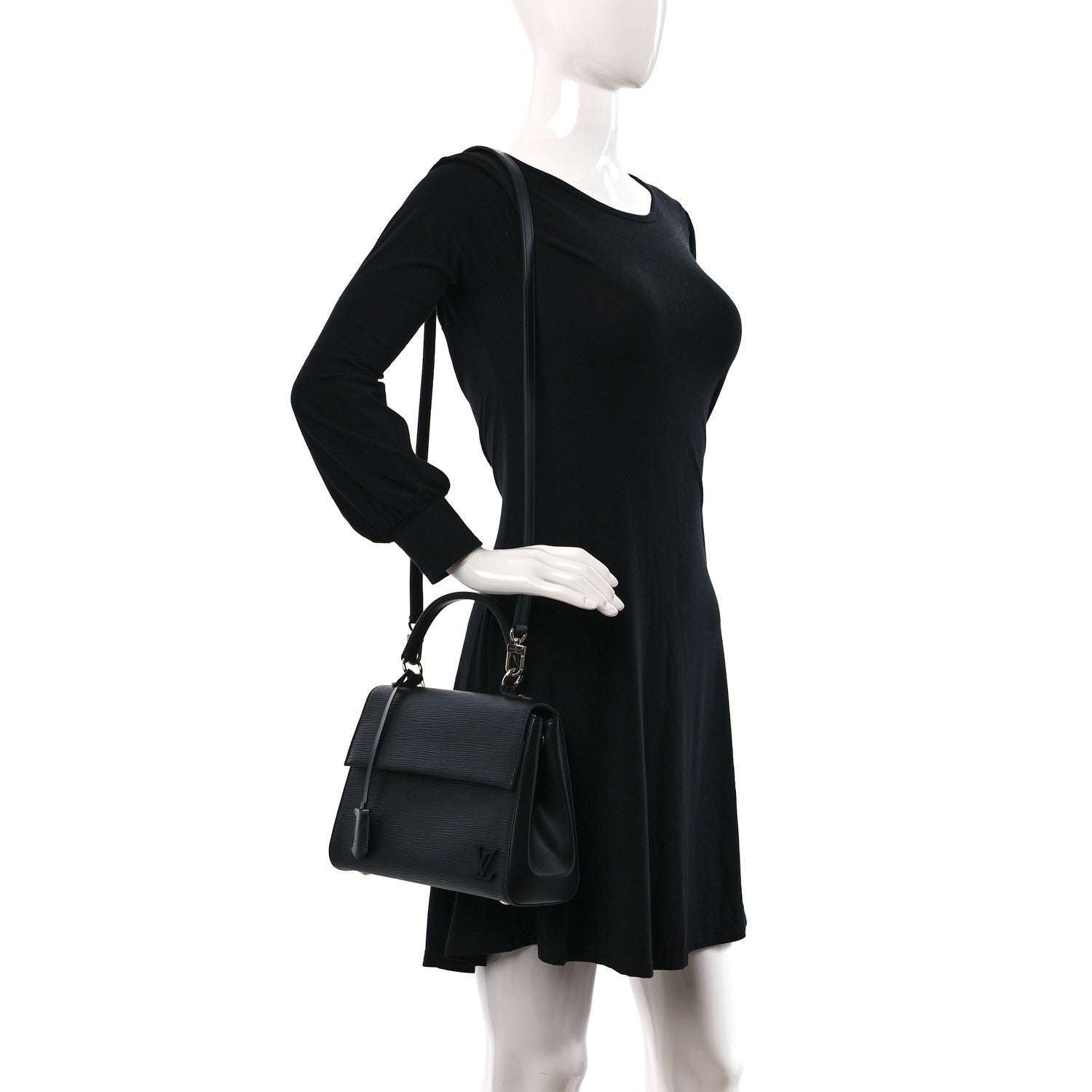 Louis Vuitton Epi Cluny BB Black 2 of 10
