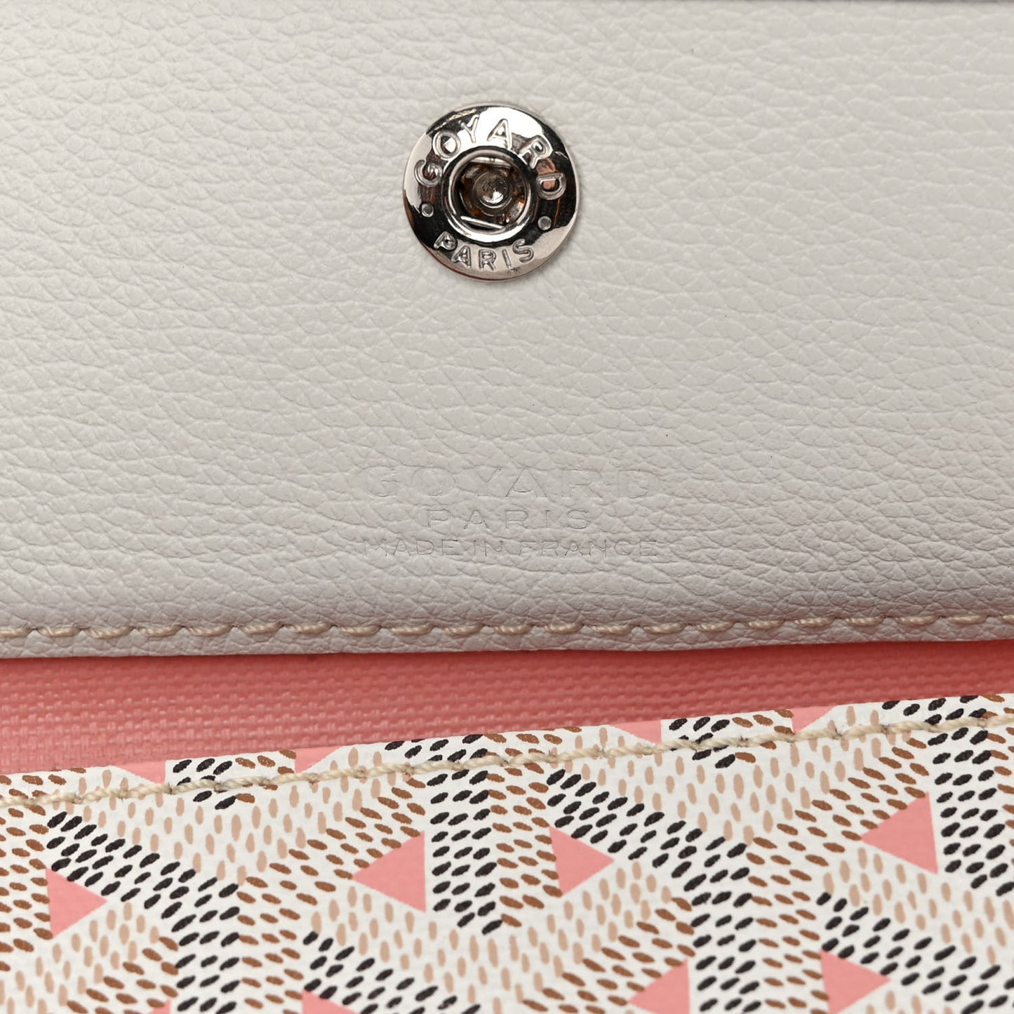 Goyardine Saint Louis Claire Voie GM White Pink