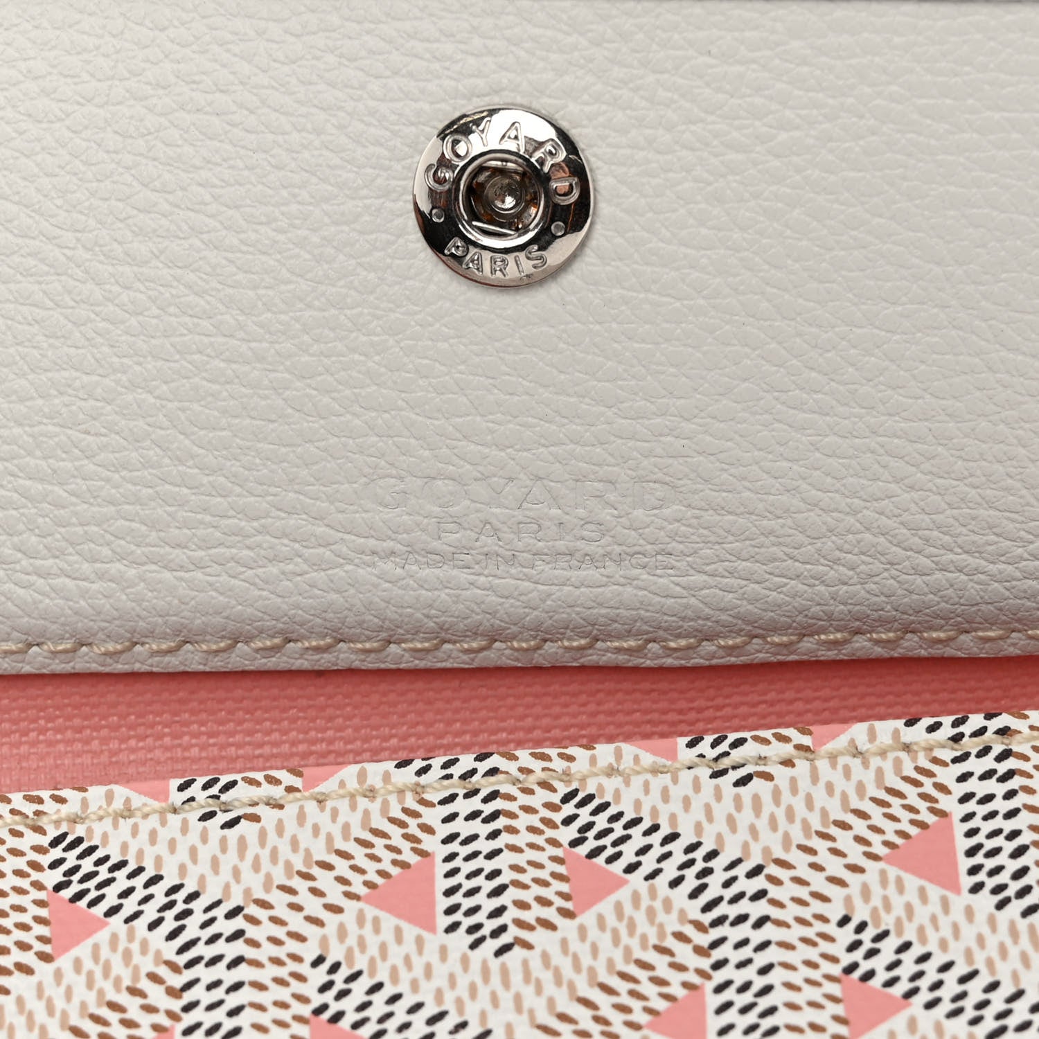 Goyard Goyardine Saint Louis Claire Voie GM White Pink 7 of 10