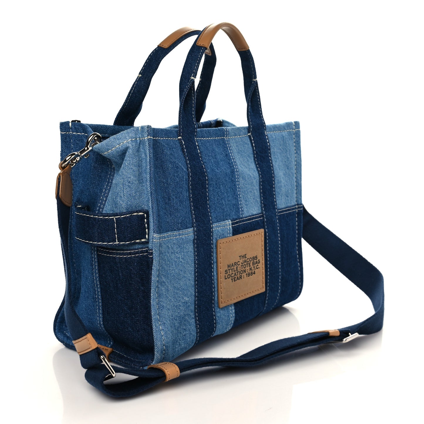Denim Canvas Medium The Tote Bag Blue