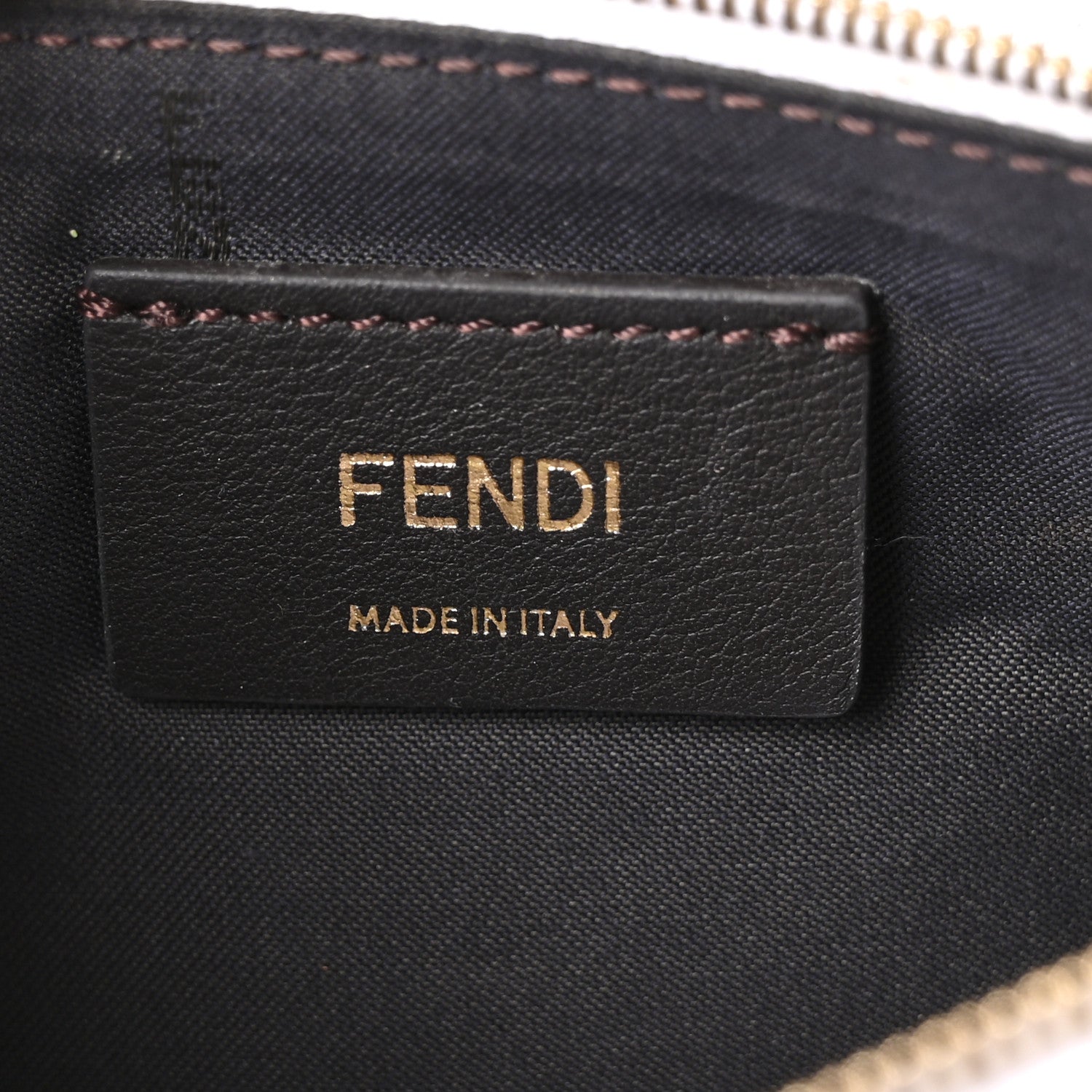 Fendi Vitello Cruise F is Fendi Bi-Color FF 1974 Embossed Medium Envelope Wallet On Chain Maya Black White 6 of 10