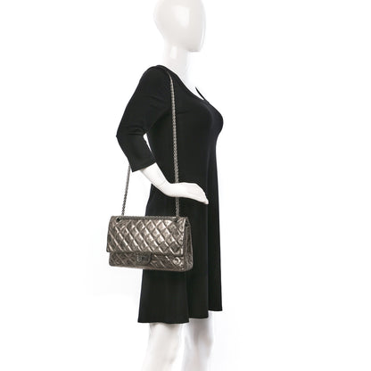 Chanel Metallic Aged Calfskin Quilted 2.55 Reissue 226 Flap Gold 2 of 9