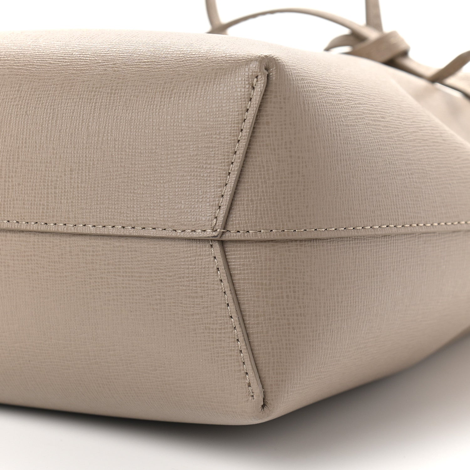 Mansur Gavriel Saffiano Mini Bucket Bag Elefante 9 of 9