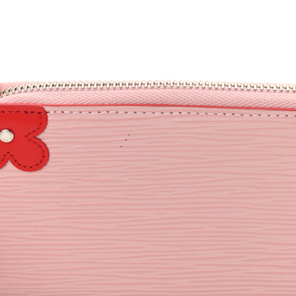 Louis Vuitton Epi Blooming Corners Clemence Wallet Rose Ballerine Coquelicot 8 of 8