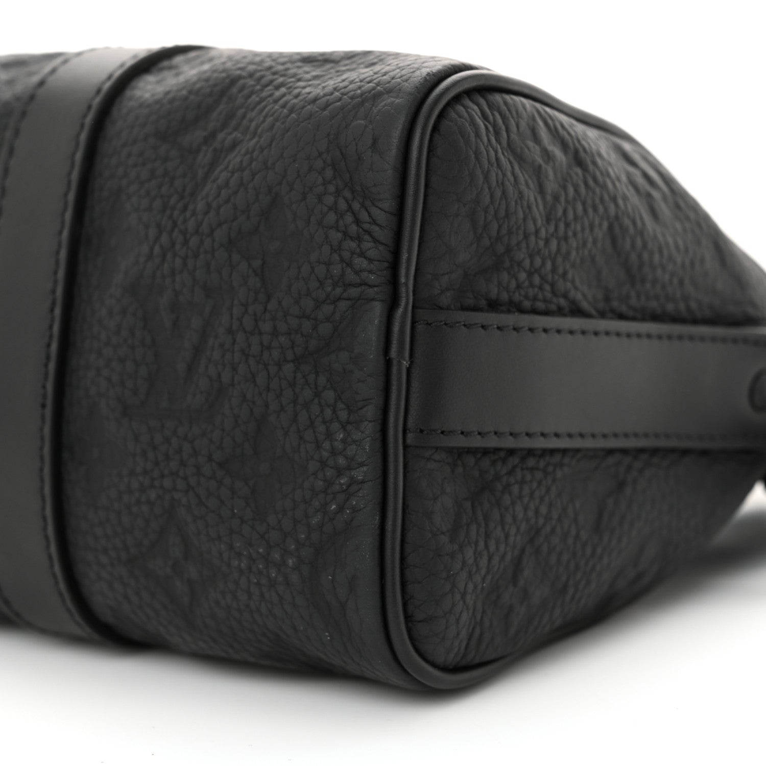 Louis Vuitton Monogram Taurillon Keepall Bandouliere 25 Black 9 of 12