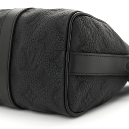 Louis Vuitton Monogram Taurillon Keepall Bandouliere 25 Black 9 of 12