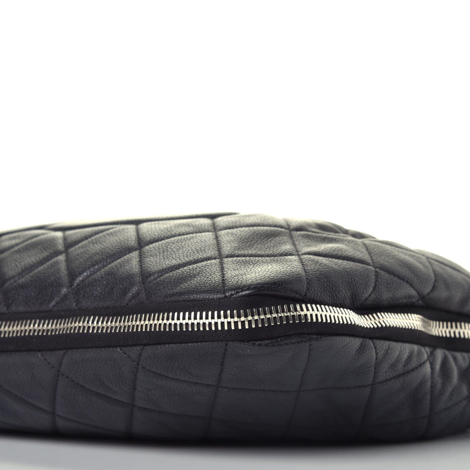 Chanel Caviar Expandable Zip Shoulder Bag Black 9 of 9