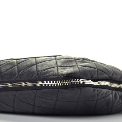 Chanel Caviar Expandable Zip Shoulder Bag Black 9 of 9