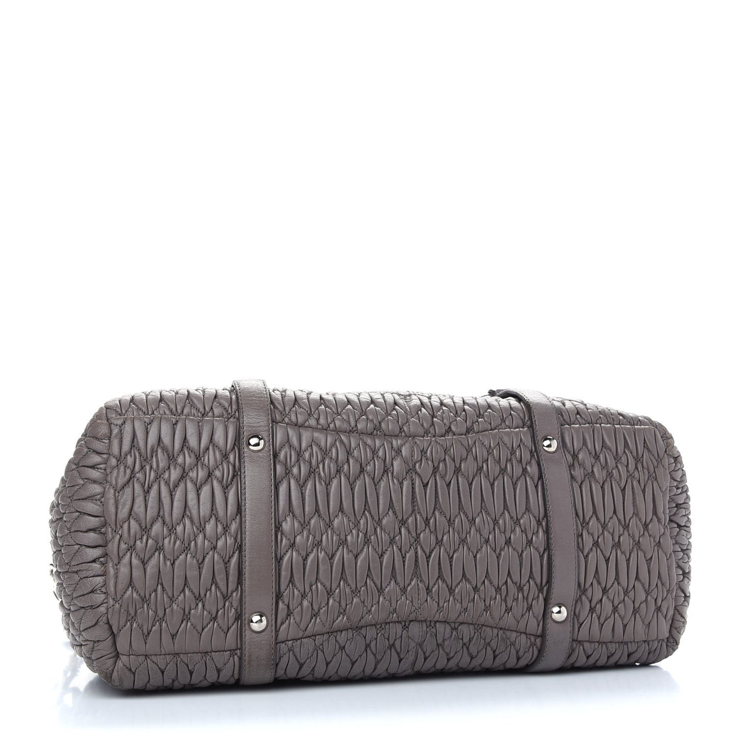 Nappa Matelasse Shopping Tote Argilla