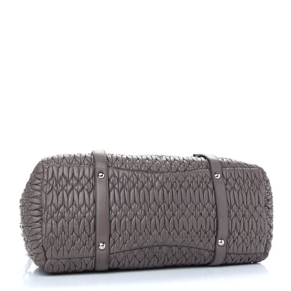 Miu Miu Nappa Matelasse Shopping Tote Argilla 4 of 10