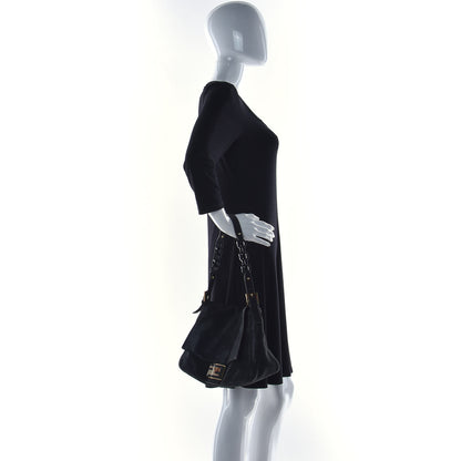 Fendi Vitello Savana Forever Mama Baguette Black 2 of 18
