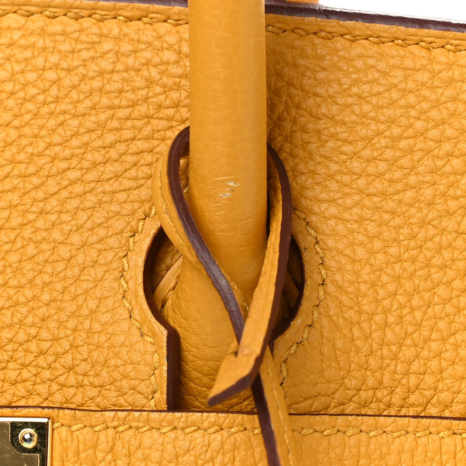 Hermes Togo Birkin 30 Jaune Ambre 8 of 12