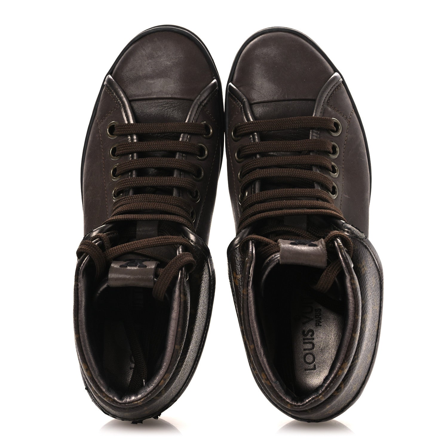 Louis Vuitton Calfskin Monogram Brea Sneaker 34.5 Brown 2 of 13