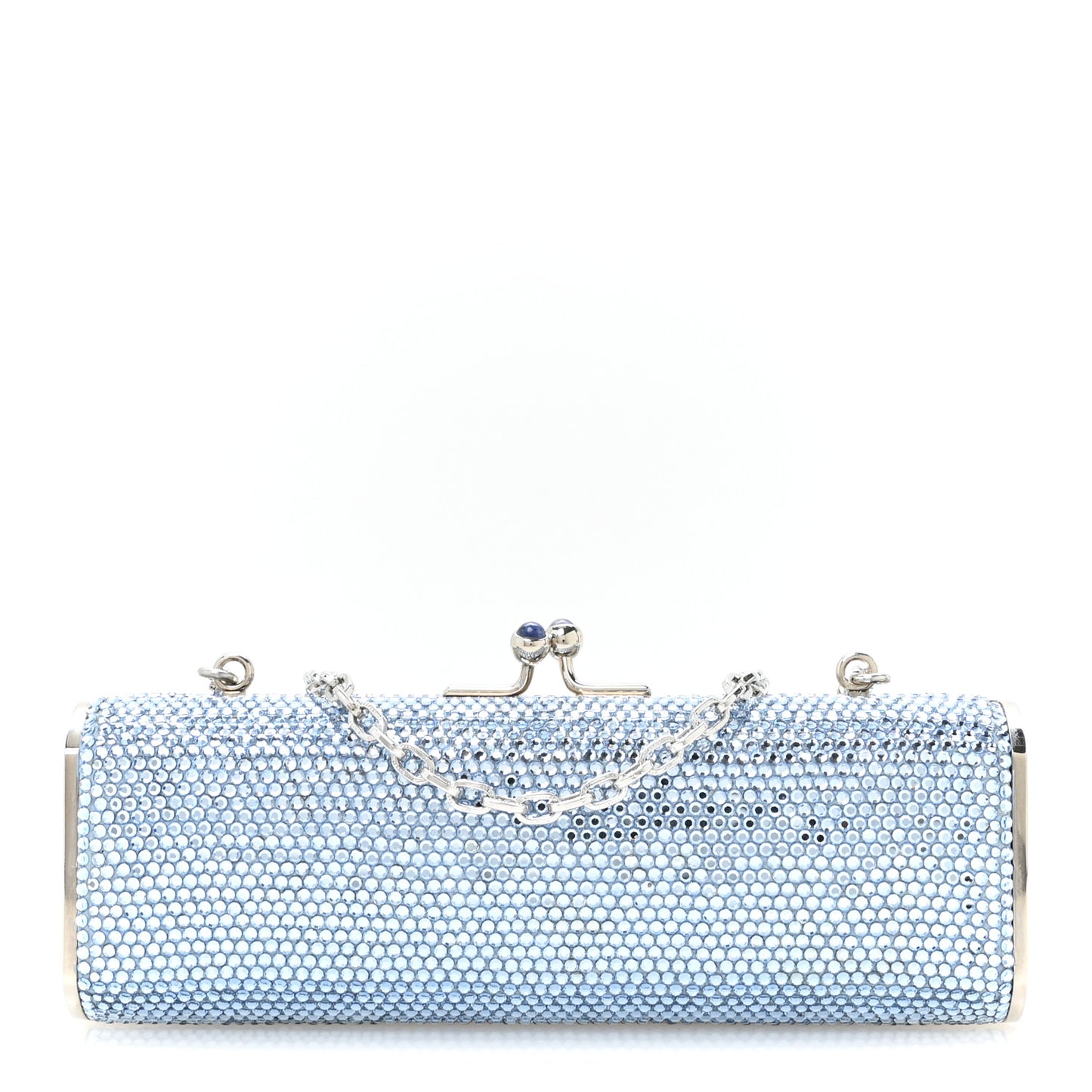 Swarovski Crystal Minaudiere Clutch Blue
