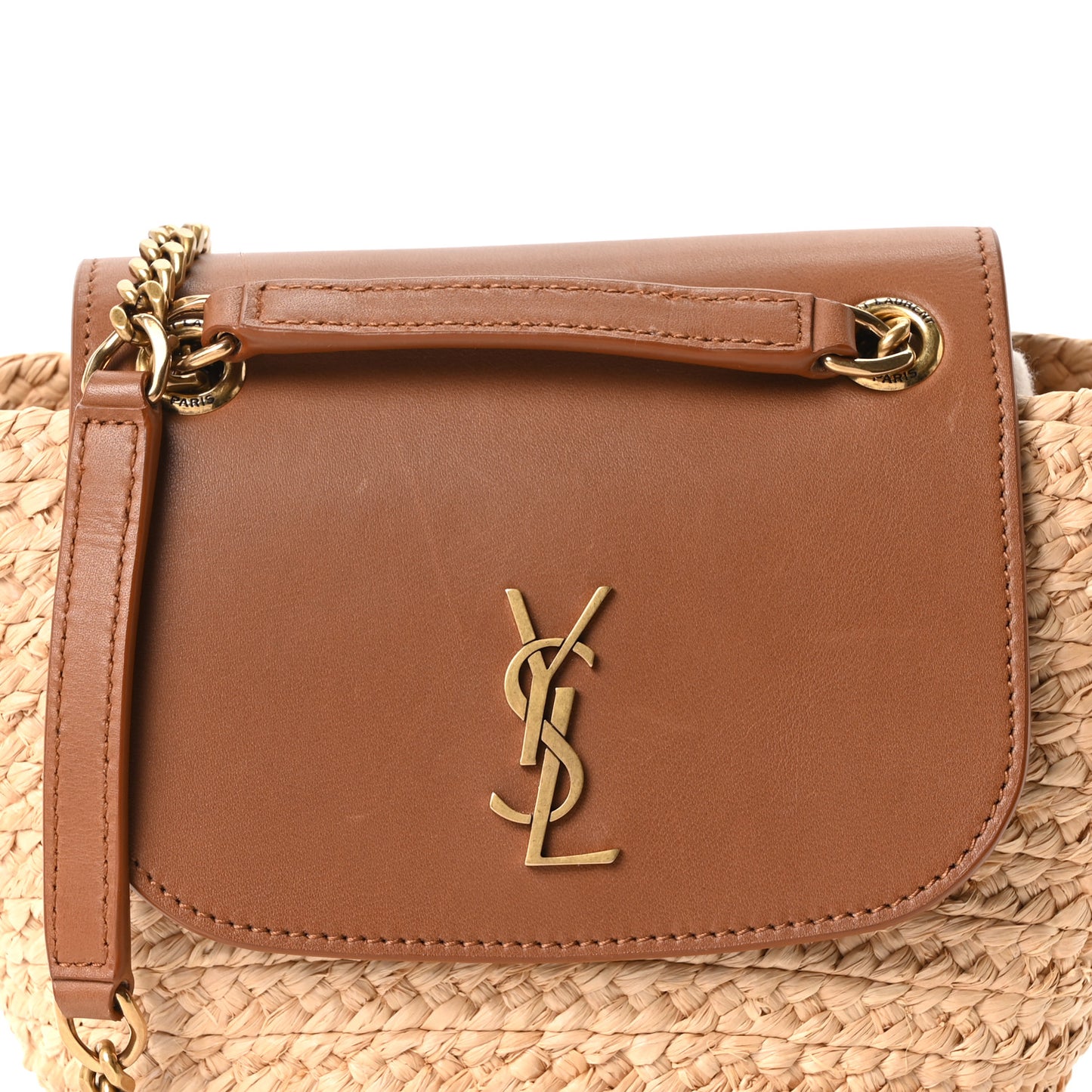Raffia Calfskin Mini Manon