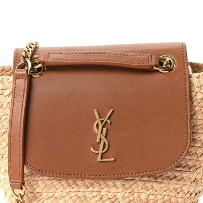 Saint Laurent Raffia Calfskin Mini Manon 8 of 10