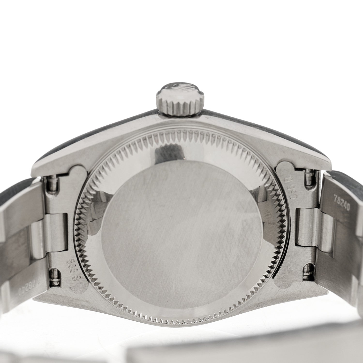 Rolex Stainless Steel 24mm Oyster Perpetual Watch Pink 76080 4 of 5