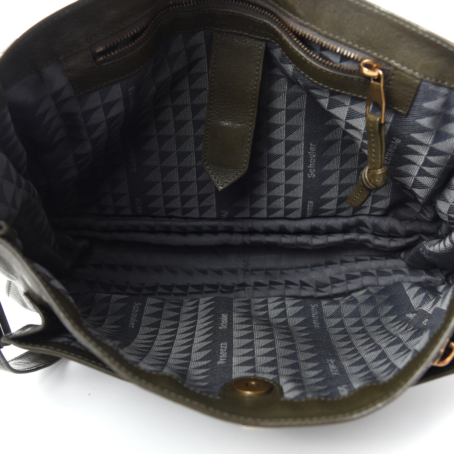 Proenza Schouler Lambskin Medium PS1 Satchel Dark Olive 5 of 10