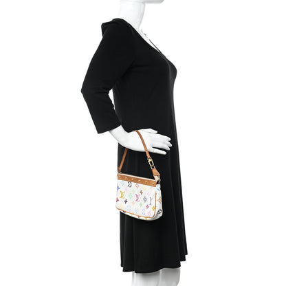 Louis Vuitton Monogram Multicolor Pochette Accessories White 2 of 10