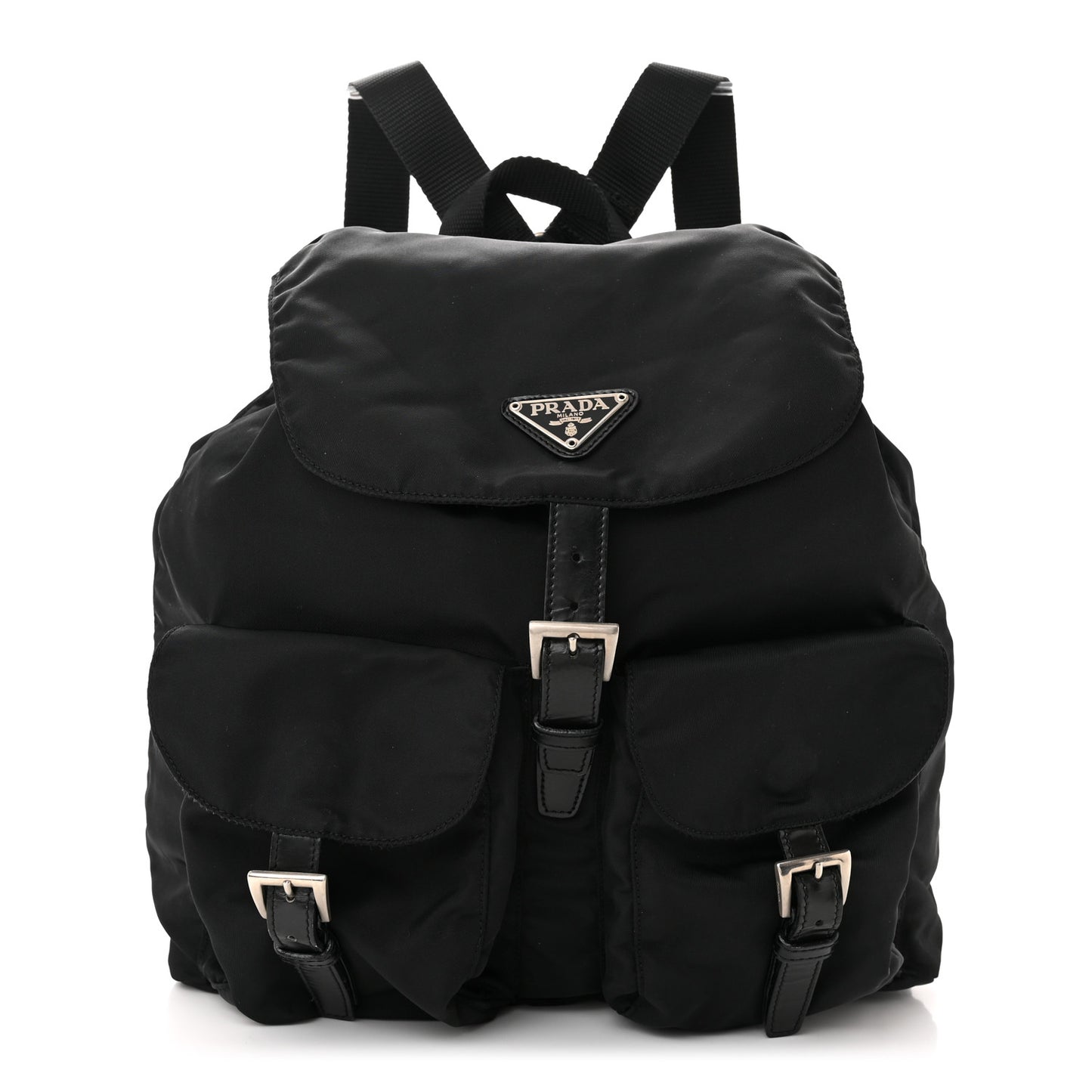 Nylon Vela Large Backpack Black